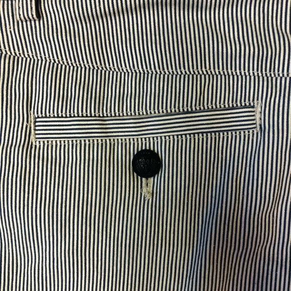 Nautical Striped Seersucker Chino Shorts by Express - Picture 7 of 11